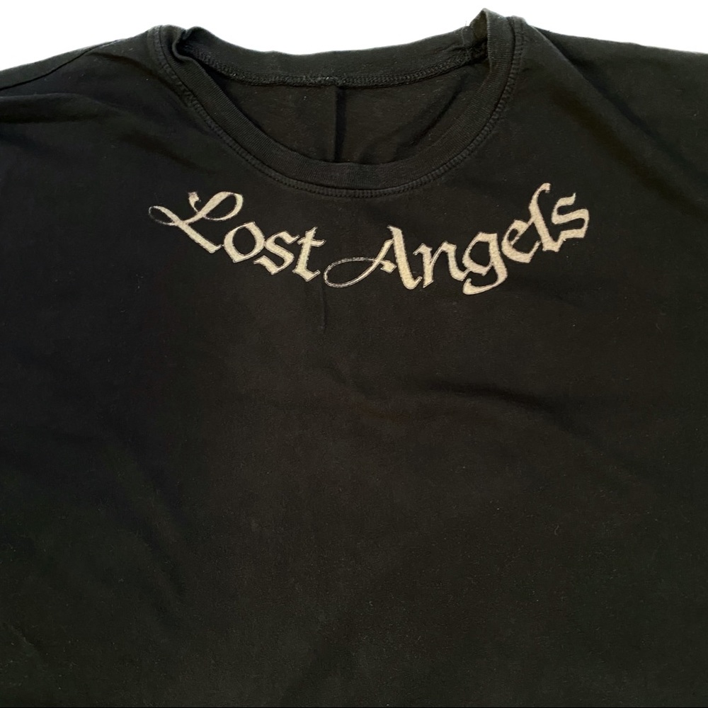 Chrome Angels Black Lust Skull Money Crewneck Tee Shirt View 3
